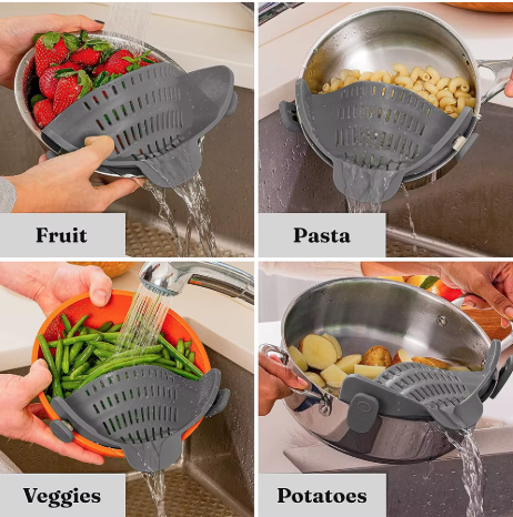 Silicone Kitchen Strainer Clip