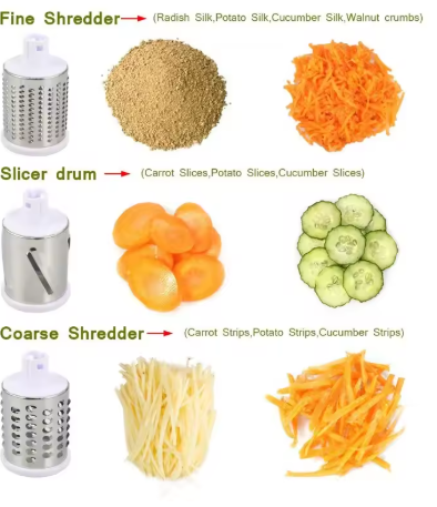 Manual Rotary Cheese Grater for Vegetable Cutter