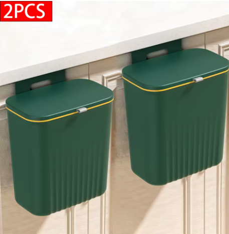 1/2PCS Wall Mounted Trash Can